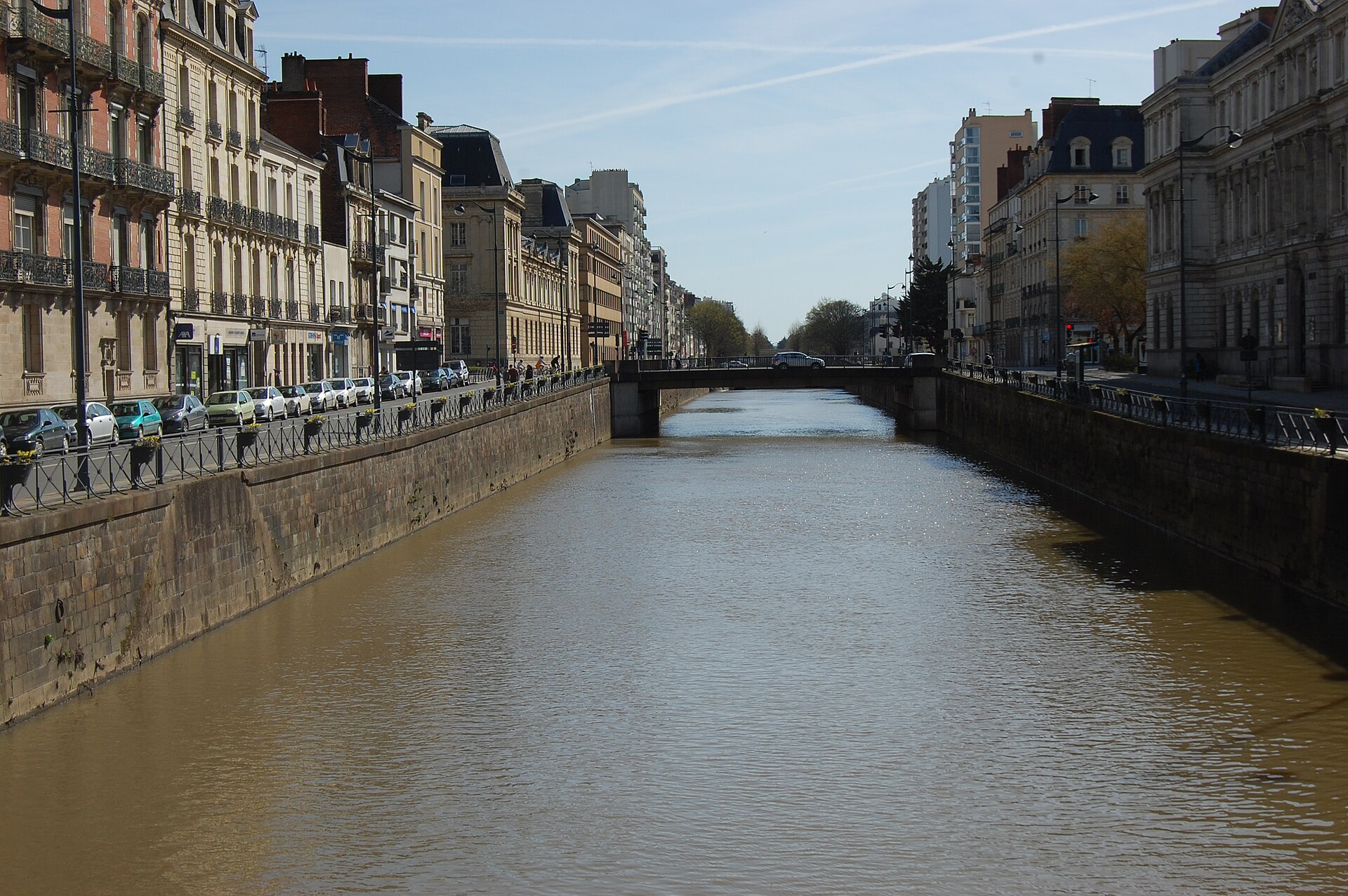 La Vilaine et le quai Émile Zola à Rennes